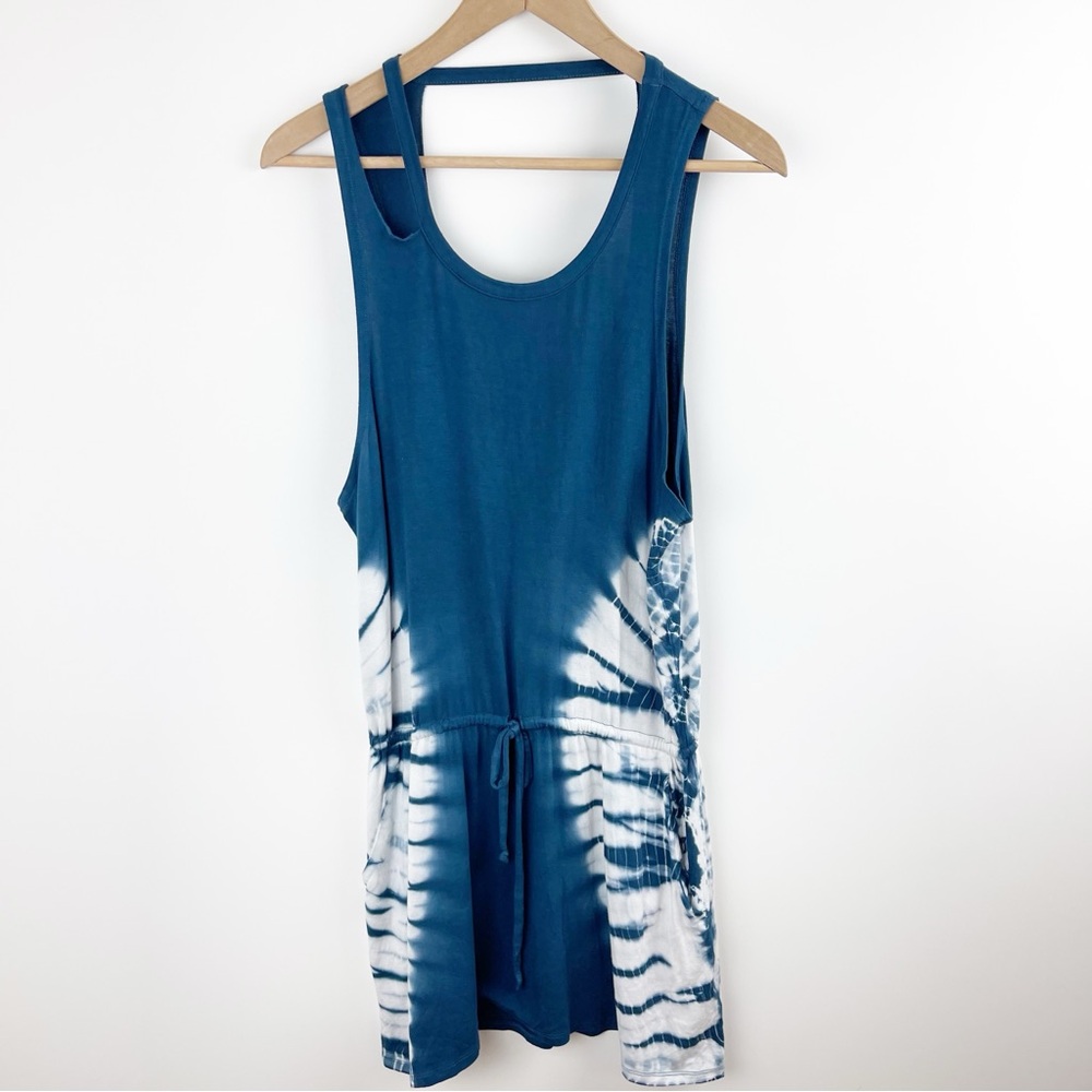 Chaser Blue Tie Dye Tank Dress Size Medium NWT